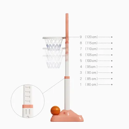 2021 HobbyTree New Design: Adjustable Plastic Baby Toy Basketball Stand for Home