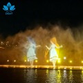 پروجکشن صفحه نمایش فواره آب موزیکال