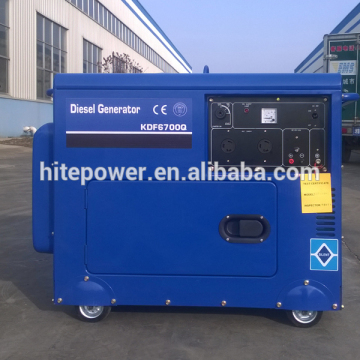 5kva hava soğutmalı elektrikli başlangıç ​​taşınabilir dizel jeneratör