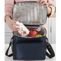 Portable Three-layer Insulated Lunch Bag