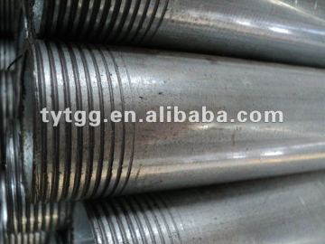 ASTM A53/A500, BS 1387-Hot Dipped Galvanized Steel Pipe -Threaded, Coulping, PVC cap0*