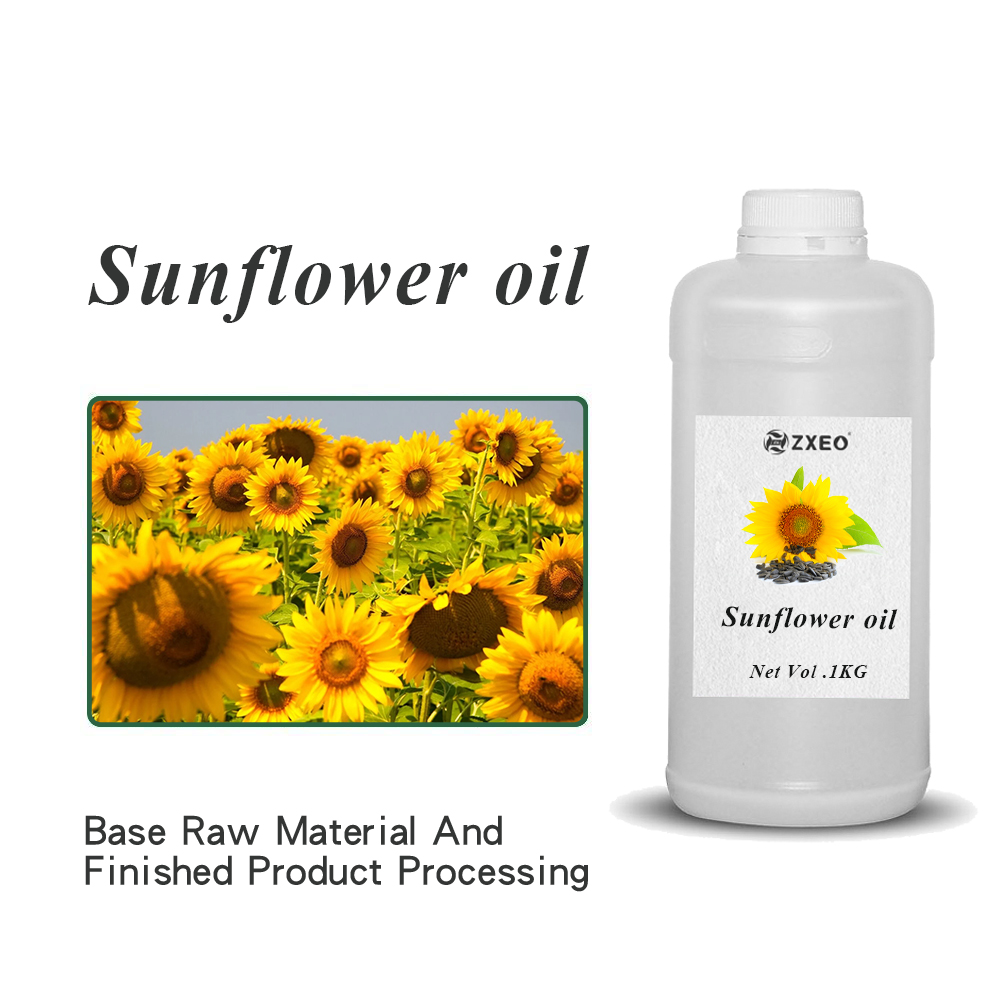 Semilla de girasol natural OEM Aceite esencial Cuidado de la piel y cocción Aceites de flores solar