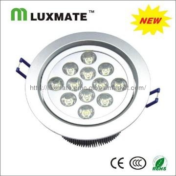 12w Cool White Round Aluminum LED Ceiling Light 6000K SMD