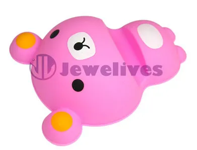 Pink Bear Shape Silicone Cell Phone Holder Smart Phone Stand 
