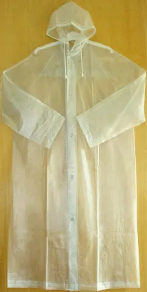 Adult Plastic Transparent Ladies Raincoat