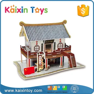 31pcs eco-friendly paper model toy cardboard 3d puzzle diy toy