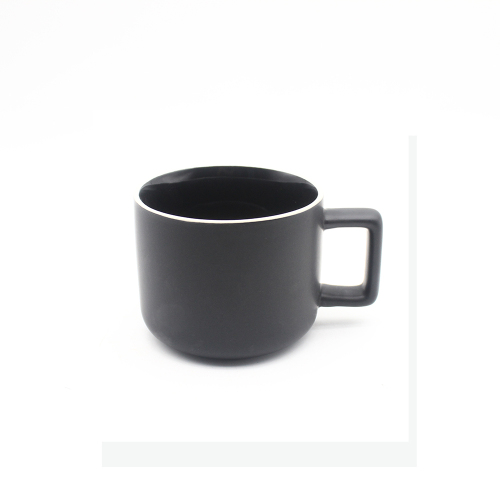 özel siyah sırlı seramik kahve kupası