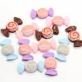 Nieuwe Charm Flat Back Sweet Mini Candy Shaped Resin Cabochon 100 stks / zak Voor Handgemaakte Ambachtelijke Ornamenten Kralen Slime