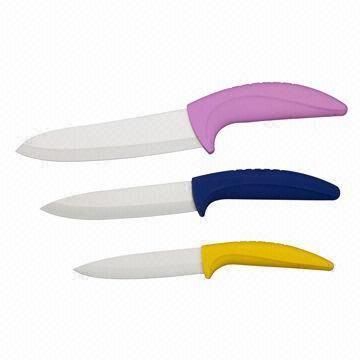 Ceramic Knife Set with Acrylic Holder, Customized Colors Welcomed