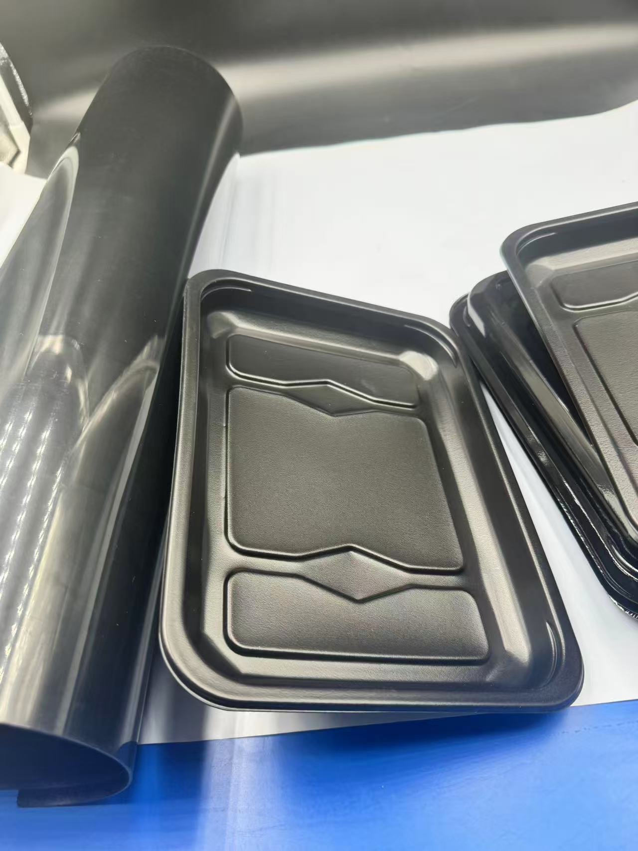 Black PS film food packaging