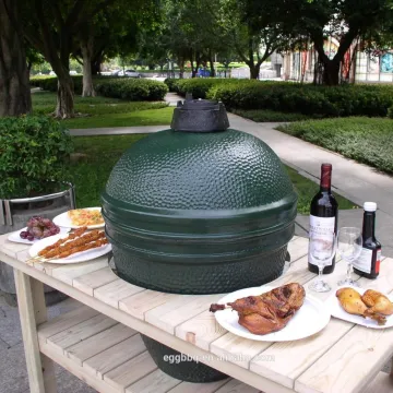 SEB KAMADO big size green color egg outdoor barbecue au charbon parrilas fumador bbq smok wood fired bbq