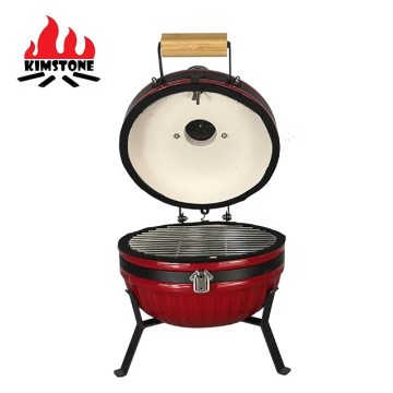 Kimstone 12 Inch Tabletop Kamado Grill - Portable BBQ Grill للتخييم