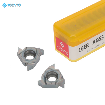 16ER-AG55-ISO YSENTO TUNGSTEN CARBIDE थ्रेडिंग इंसर्ट और टूलिंग सॉल्यूशंस