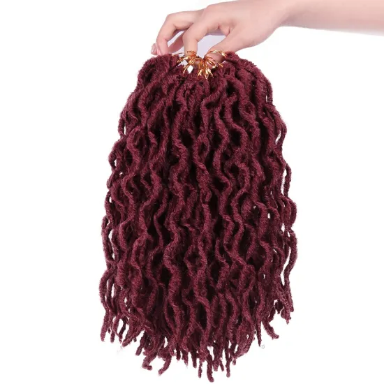 AliLeader 12 Inch Nu Faux Locs Braiding Hair Crochet Braids Short Synthetic Crochet Faux Locs Curly