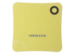 Music Box Style Yellow 9000mAh LED Lighting Micro USB Output Portable Power Bank Pack External Battery Charger