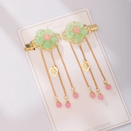 Antique Hanfu Tassel Hair Combs and Clips