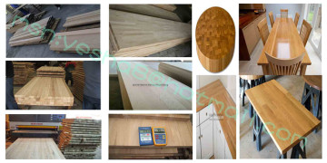 hardwood worktops, finger-jointed panels,