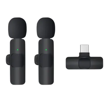 Taipuxi Hot Sale: 2-in-1 Mini Wireless Lavalier Recording Microphone with 2.4GHz Technology