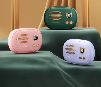 Portable 2-in-1 USB Rechargeable Hand Warmer & Power Bank - 10000mAh