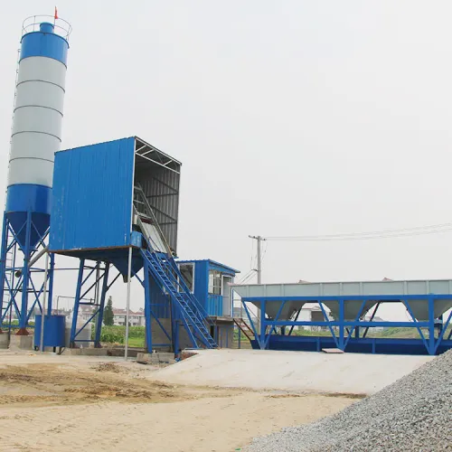 Hzs50 Hopper Electrical Precast Concrete Batching Plants, High Quality