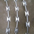 Concertina razor barbed wire coil fence