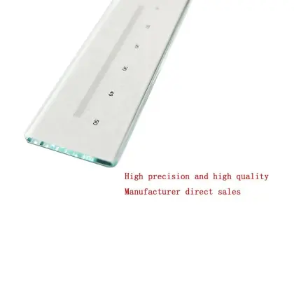 High Accuracy Precision Inspecting Ruler Cross Calibration Glass Ruler
