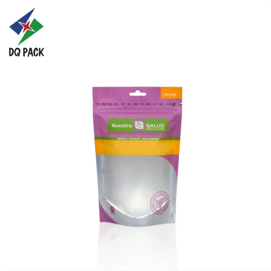 Lollipop stand up pouch with ziplock doypack