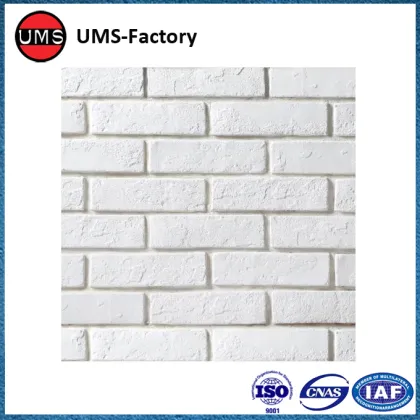 Faux white brick interior wall tiles