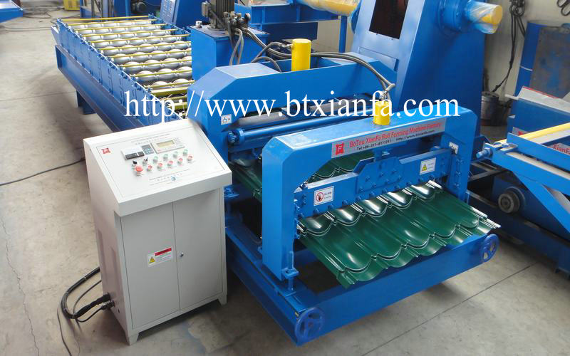 glaze tile roof sheet machine