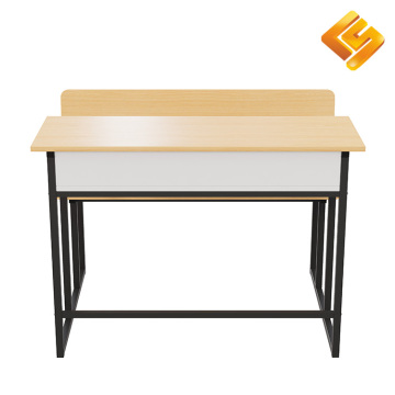 Черный стальной деревянный стол для двух человек со стульями