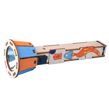 Customizable Kids Wooden 3D Puzzle with Flashlight and DIY Game Set for Unisex Children