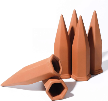 Terracotta Watering Spikes for Automatic Plant Watering in Pots and Planters