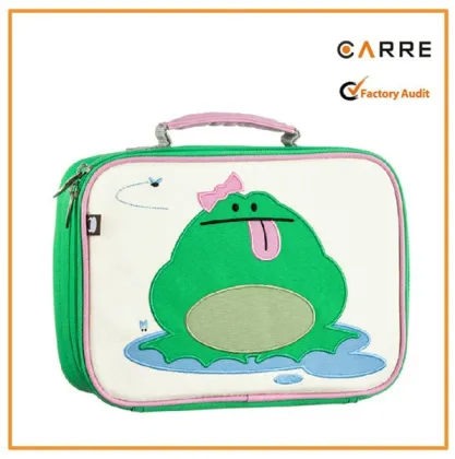 custom brand cute canvas lunch bags for children