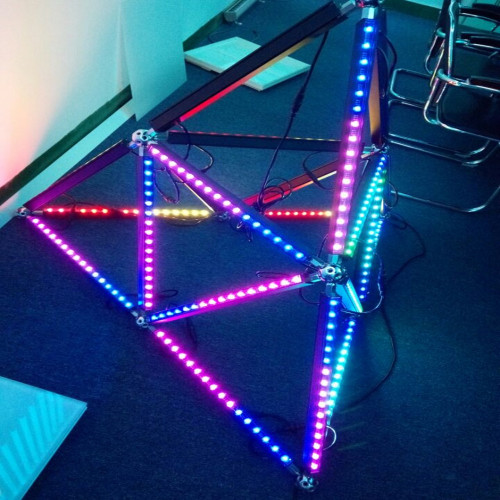 Hot sale DMX512 led cubes 3D geometry bar