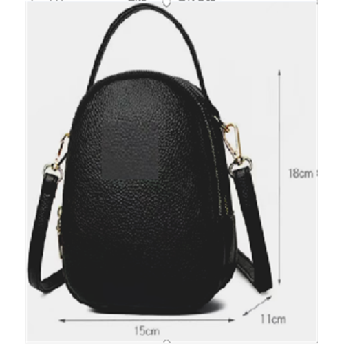 Новая стильная черная тройная сумочка плеча