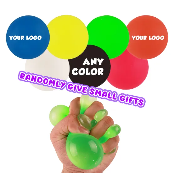 Customized Logo Promotional Antistress Balls, PU/Maltose Foam Toys, TPR Material, Perfect for Girls and Autism Sensory Needs