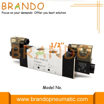 1/2'' 4V420-15 5/2 Way Pneumatic Air Control Valve