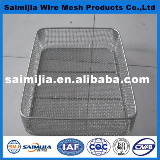 rectangle stainless steel wire mesh basket