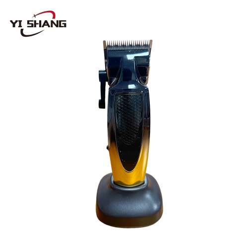 Máquina de cortar cabelo profissional sem fio gradiente âmbar