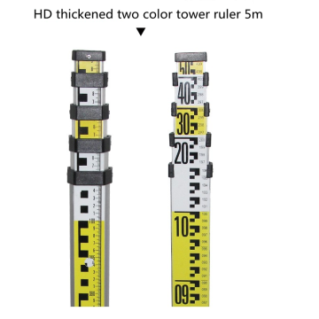 Two color thickened tower ruler