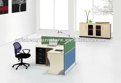 Aluminum alloy frame full fabric wood partition screen