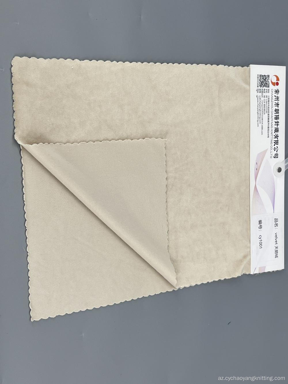Trikotaj düzelmiş velvet divan parça və oyuncaq parça