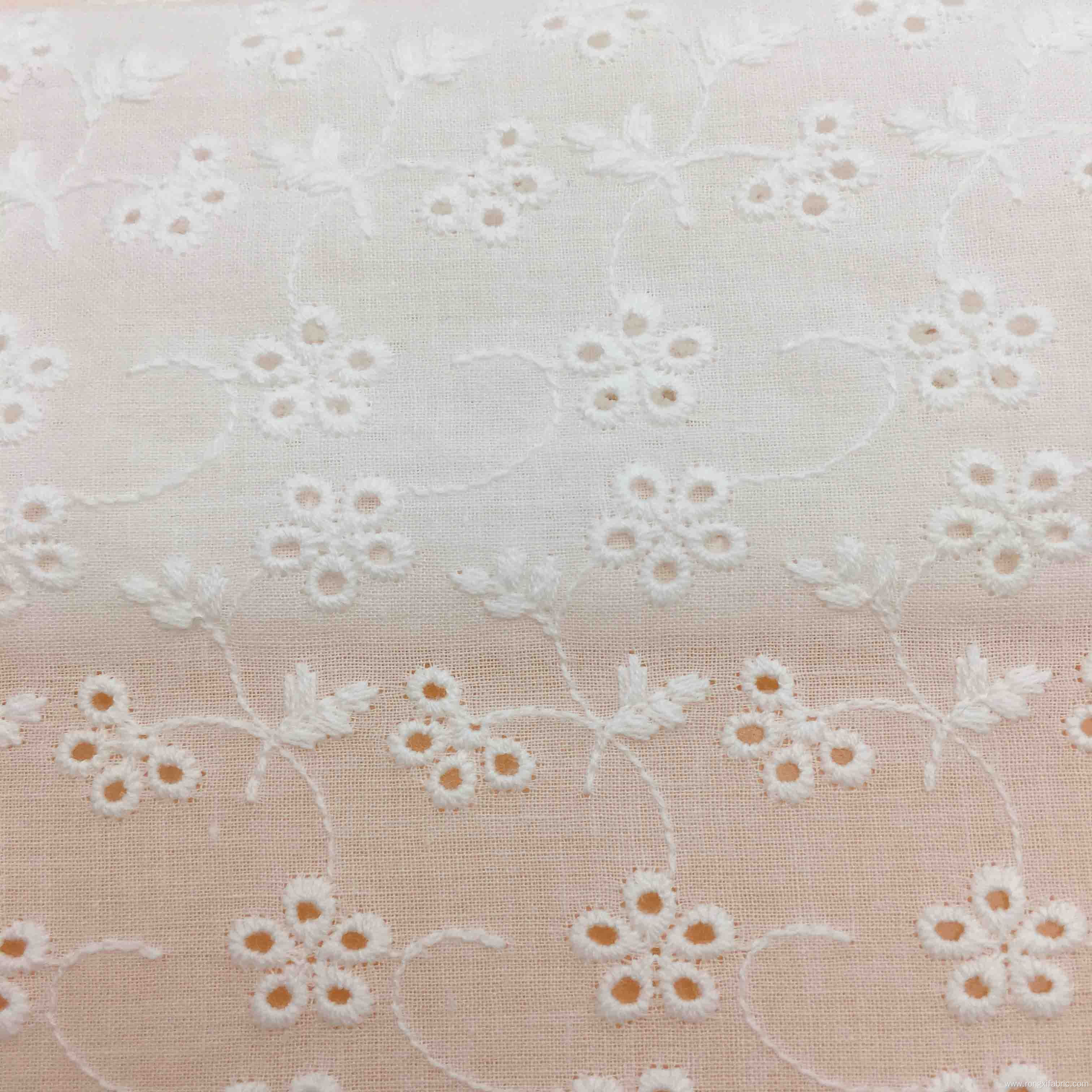 100% Cotton Fabric Eyelet Cotton Fabric Chicken Fabric