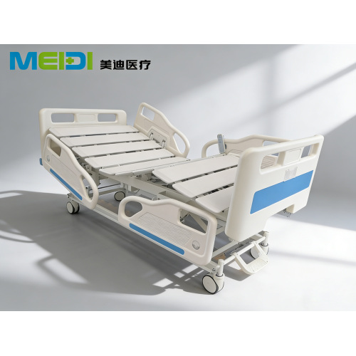 Luxury 5-Function Electric Hospital Bed with PP Bed Board, Medical Nursing Bed