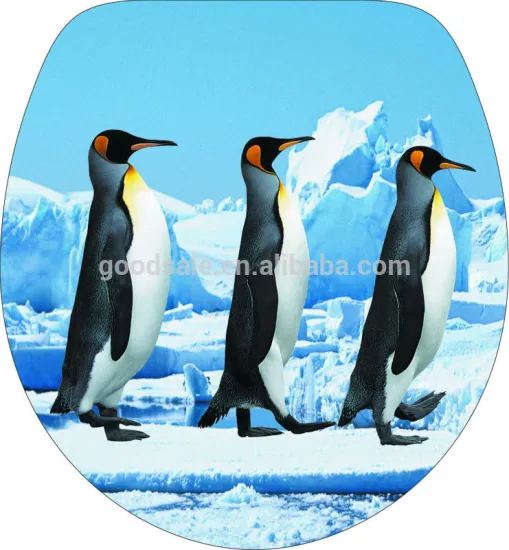 New Arrival! Adult 3D real printing pvc soft toilet seat T-142