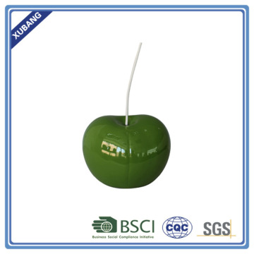Resin green cherry with iron wire Figurine