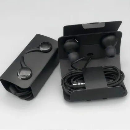 Original Stereo Wired In-Ear Headphones with Microphone for Samsung S10 - AKG 3.5mm Jack