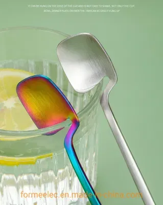 Tableware Curved Mouth Coffee Cutlery Dessert Knife Fork Spoon Ins Style Flatware