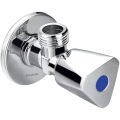 Chromed water stop ninety degree bathroom angle valve