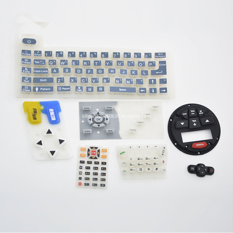 Computer keyboard silicone keys